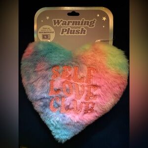 Multicolor Heart-Shaped Warming Plush
